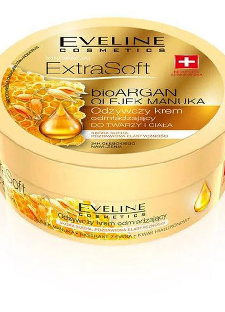 EVELINE EXTRASOFT BIO ARGÁN ÉS MANUKA OLAJ ARC- ÉS TESTKRÉM