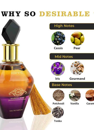 Majestic Rose Eau de Parfum, Riiffs, Női - 100ml 
