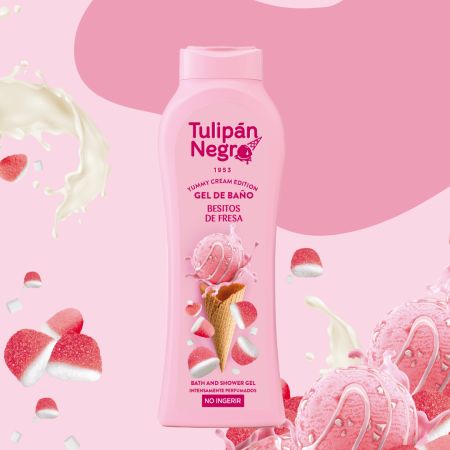 Tulipan Negro Gel Dus Besitos De Fresa 650 ml